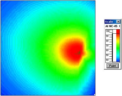 Articulation Index for NC-45 noise level