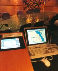 Touch panel plus Wacom video graphics tablet