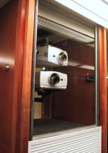 small projection cabinet