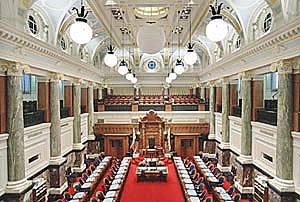 BC legislature chamber