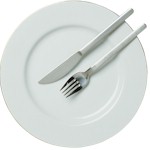 fork and plate