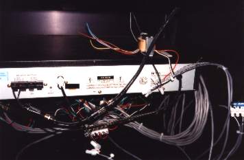 note the in-line splices in cable and the transformer leads neatly dressed