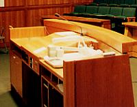 sometimes the lectern is large for architectural reasons