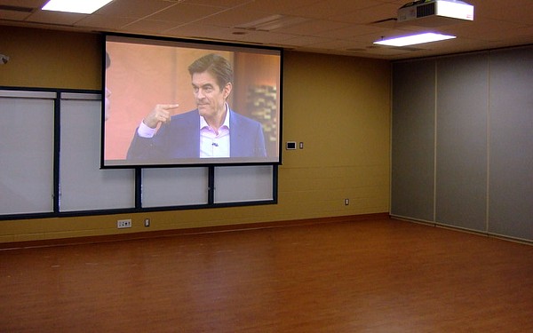 multipurpose room with screen